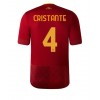 Herren Fußballbekleidung AS Roma Bryan Cristante #4 Heimtrikot 2022-23 Kurzarm